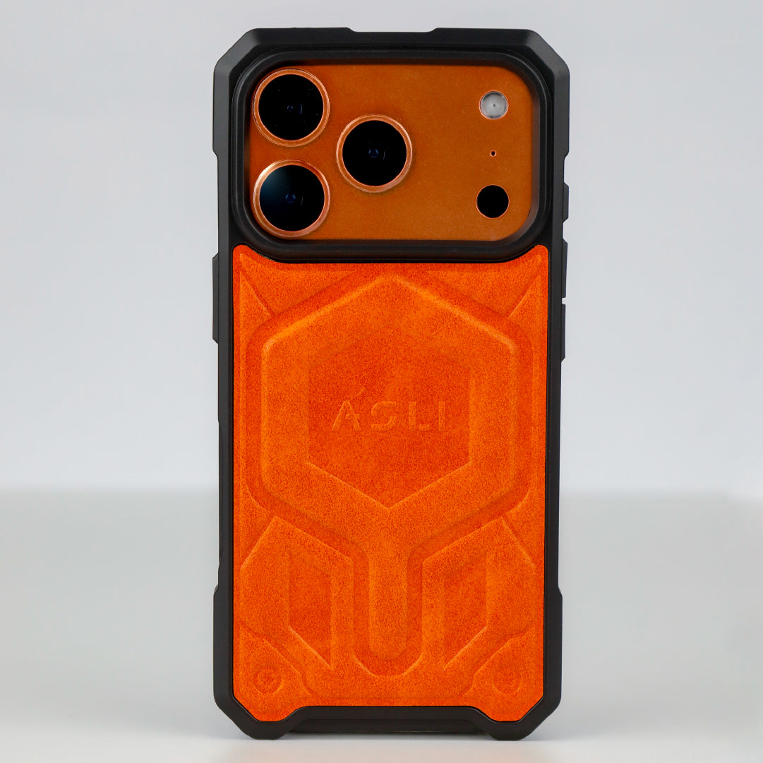 ASLI Leather Hybrid Premium Leather Case With Drop Protection And Heat Dissipation Case For 17 Pro
