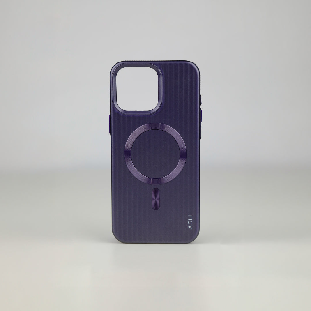 ASLI Corrugared Ridge Premium Metalic Case With Enhanced Camera Protection Case For iPhone 16 Pro Max