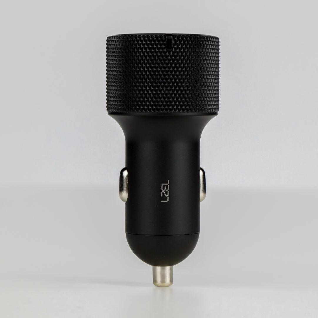 شاحن سيارة LZEL PulseCharge X2 بقدرة 75 واط – مخرجان USB-C PD وUSB-A