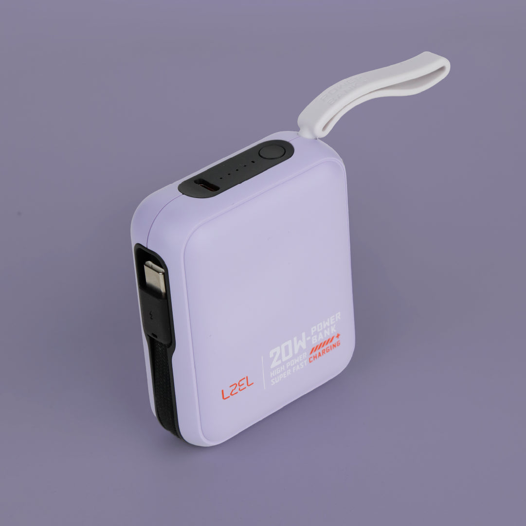 بطارية متنقلة ZenoFlex Charge Mini من ليزل بسعة 10000 مللي أمبير بتقنية الشحن السريع PD 