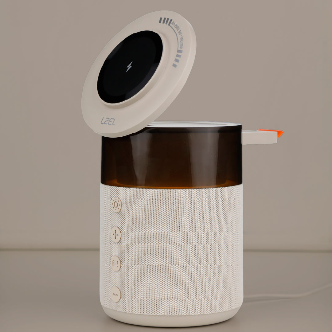 شاحن لاسلكي ومكبر صوت بلوتوث SonicGlow Pulse من ليزل