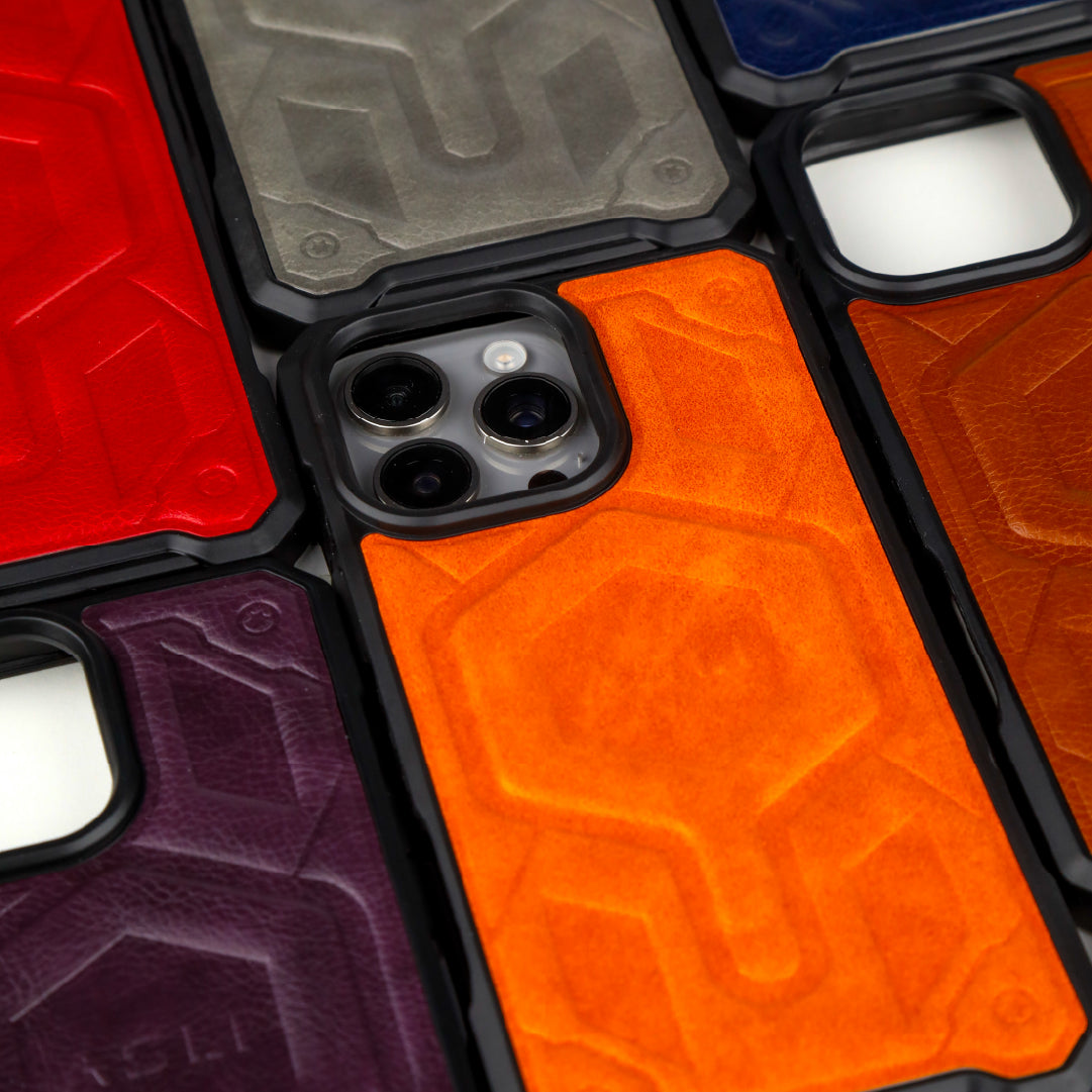 ASLI Leather Hybrid Premium Leather Case With Drop Protection And Heat Dissipation Case For 16 Pro