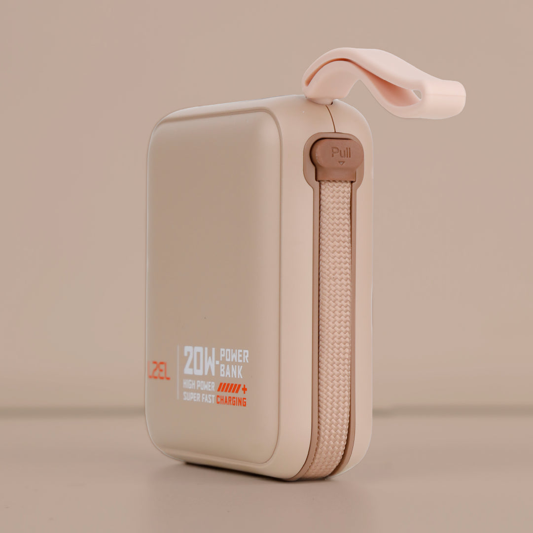 بطارية متنقلة ZenoFlex Charge Mini من ليزل بسعة 10000 مللي أمبير بتقنية الشحن السريع PD 