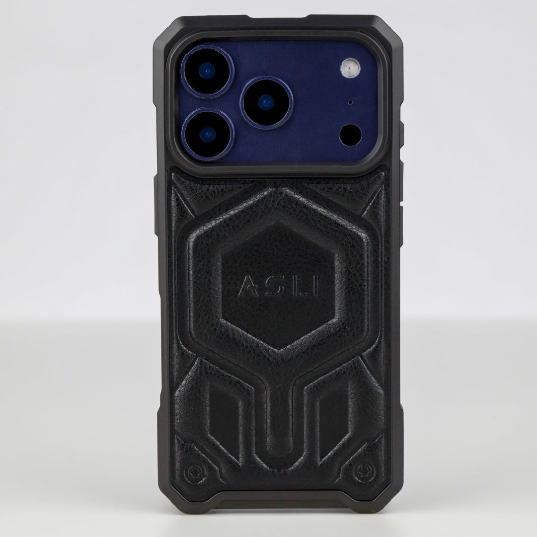 ASLI Leather Hybrid Premium Leather Case With Drop Protection And Heat Dissipation Case For 17 Pro