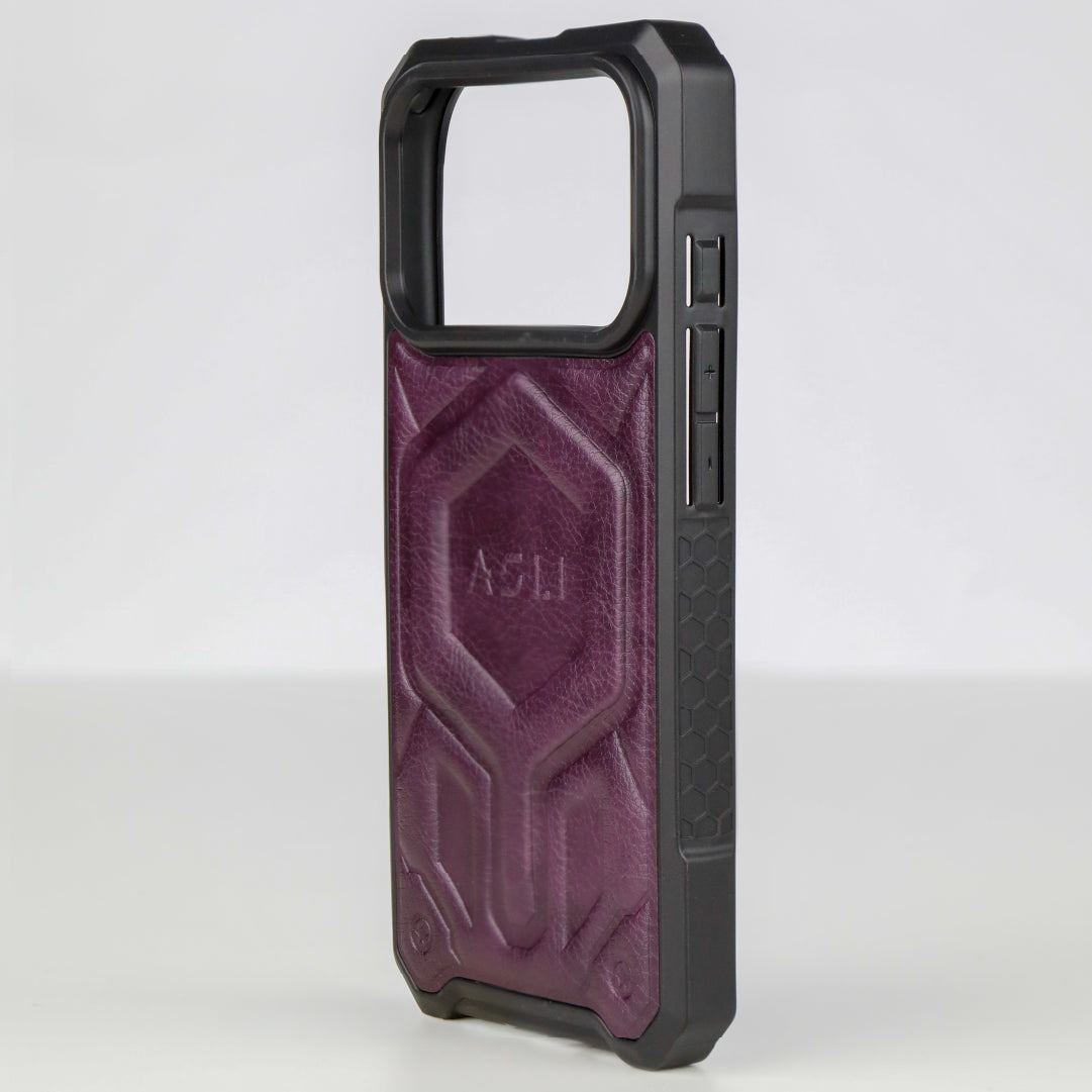 ASLI Leather Hybrid Premium Leather Case With Drop Protection And Heat Dissipation Case For 17 Pro