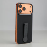 LZEL MagCarbon Strap Carbon Design with 360° Grip and Raised-Edge Protection Back Cover for iPhone 17 Pro Max