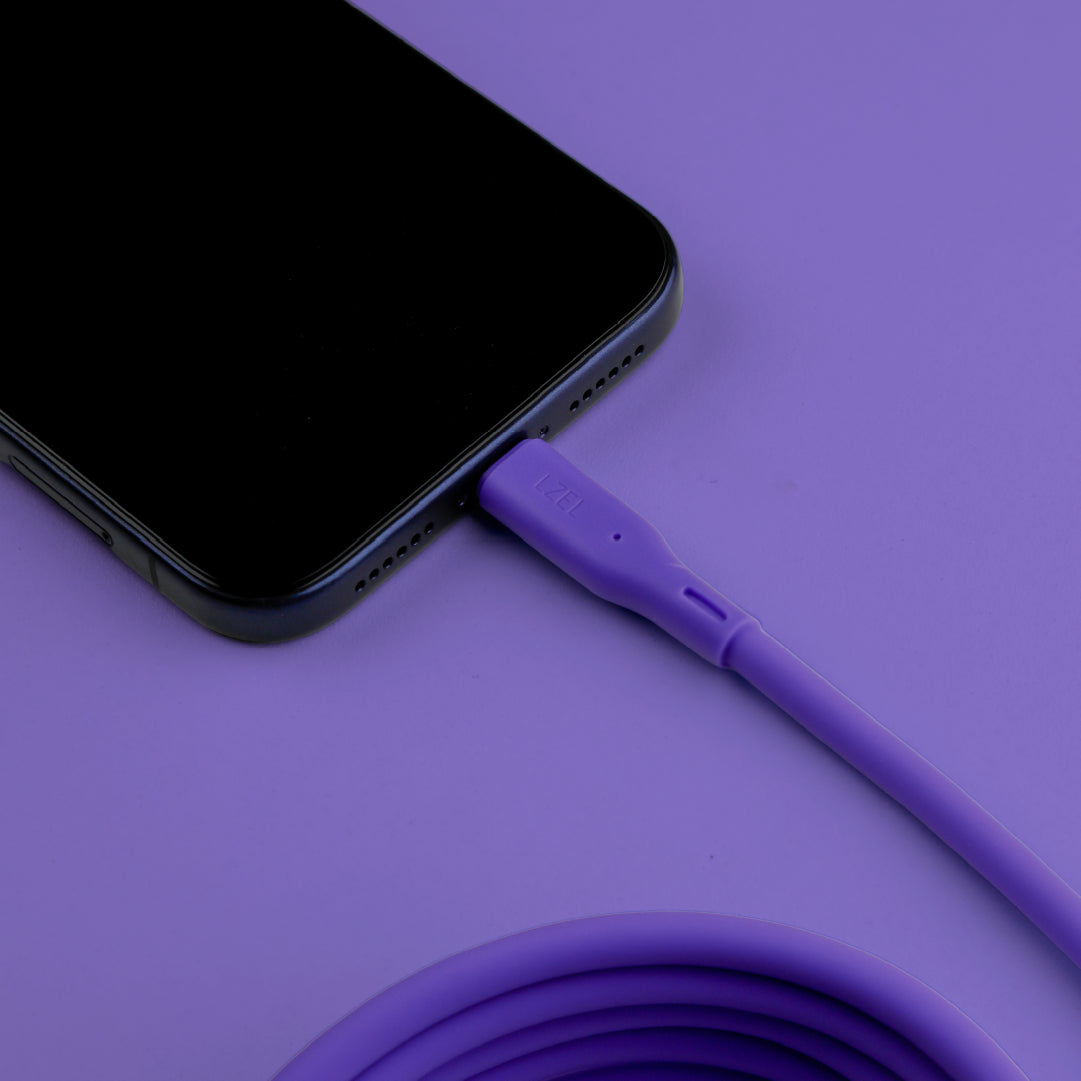 LZEL Celeris Silox CXL Soft Silicone USB-C to USB-C Cable, 480Mbps, 240W Max, 2m