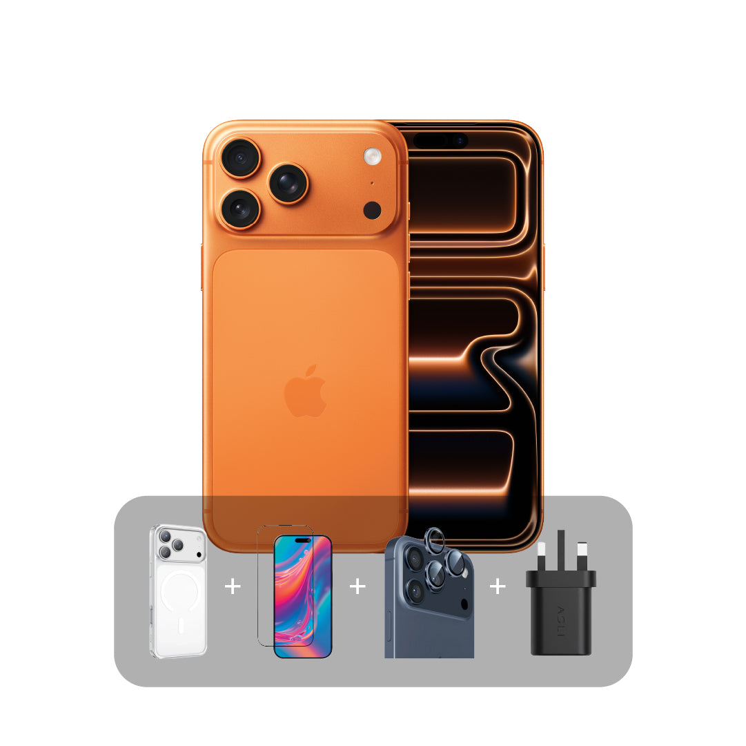 Apple iPhone 17 Pro Max- 512GB - 6.9 inch - SIM + eSim+ Bundle Offer (Hong Kong Version) | Cosmic Orange