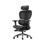 Executive Ergonomic Office Chair with Footrest & 3D Armrests | Black