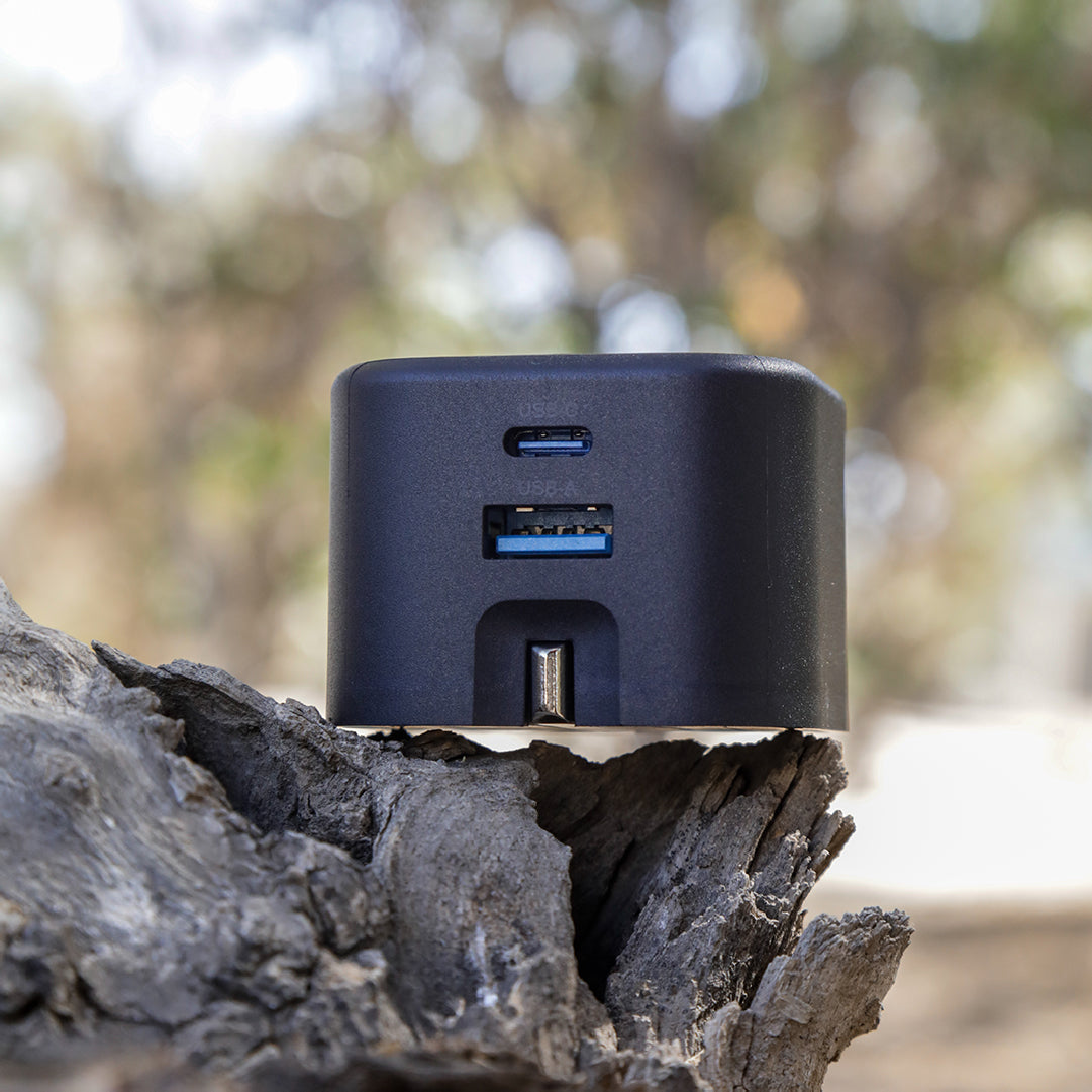  شاحن Asli Primevolt GaN بقدرة 35 واط – منفذ USB-C ومنفذ USB-A 