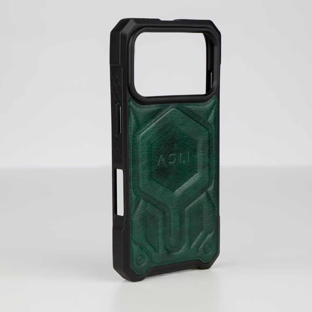 ASLI Leather Hybrid Premium Leather Case With Drop Protection And Heat Dissipation Case For 17 Pro