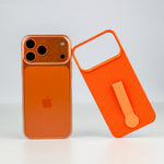 LZEL MagCarbon Strap Carbon Design with 360° Grip and Raised-Edge Protection Back Cover for iPhone 17 Pro Max