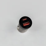 LZEL PulseCharge Mini Dual-Port Car Charger 35W – USB-C PD & USB-A QC3.0