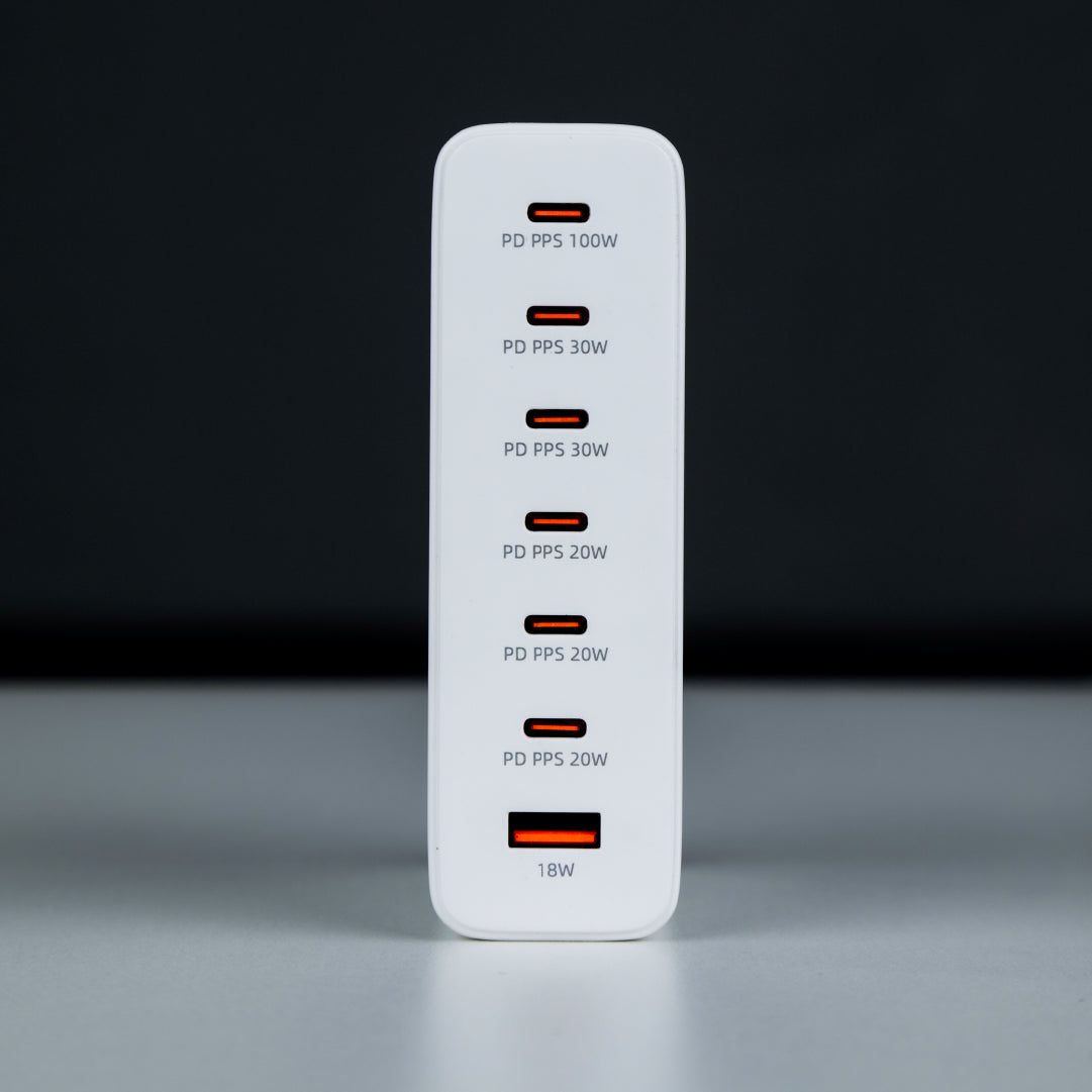 Asli Global Turboxis Series 235W Gan-7-Port Fast Charging Station With Power Delivery & PPS