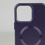 ASLI Corrugared Ridge Premium Metalic Case With Enhanced Camera Protection Case For iPhone 16 Pro Max