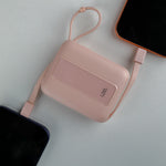 LZEL AMPNEO1O Mini 10000mAh PD Power Bank 30W | Built-in Type-C & Lightning Cable | Type-C Input/Output