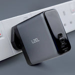 LZEL 100W GaN Travel Charger with 3-Port PD Digital Display & UK/EU/AU Plugs
