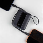 LZEL AMPNEO1O Mini 10000mAh PD Power Bank 30W | Built-in Type-C & Lightning Cable | Type-C Input/Output