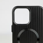 ASLI Corrugared Ridge Premium Metalic Case With Enhanced Camera Protection Case For iPhone 16 Pro Max