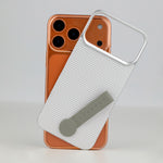 LZEL MagCarbon Strap Carbon Design with 360° Grip and Raised-Edge Protection Back Cover for iPhone 17 Pro Max