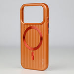ASLI Corrugared Ridge Premium Metalic Case With Enhanced Camera Protection Case For iPhone 17 Pro Max