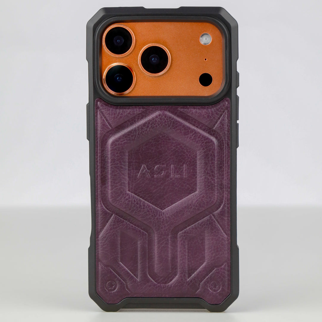 ASLI Leather Hybrid Premium Leather Case With Drop Protection And Heat Dissipation Case For 17 Pro