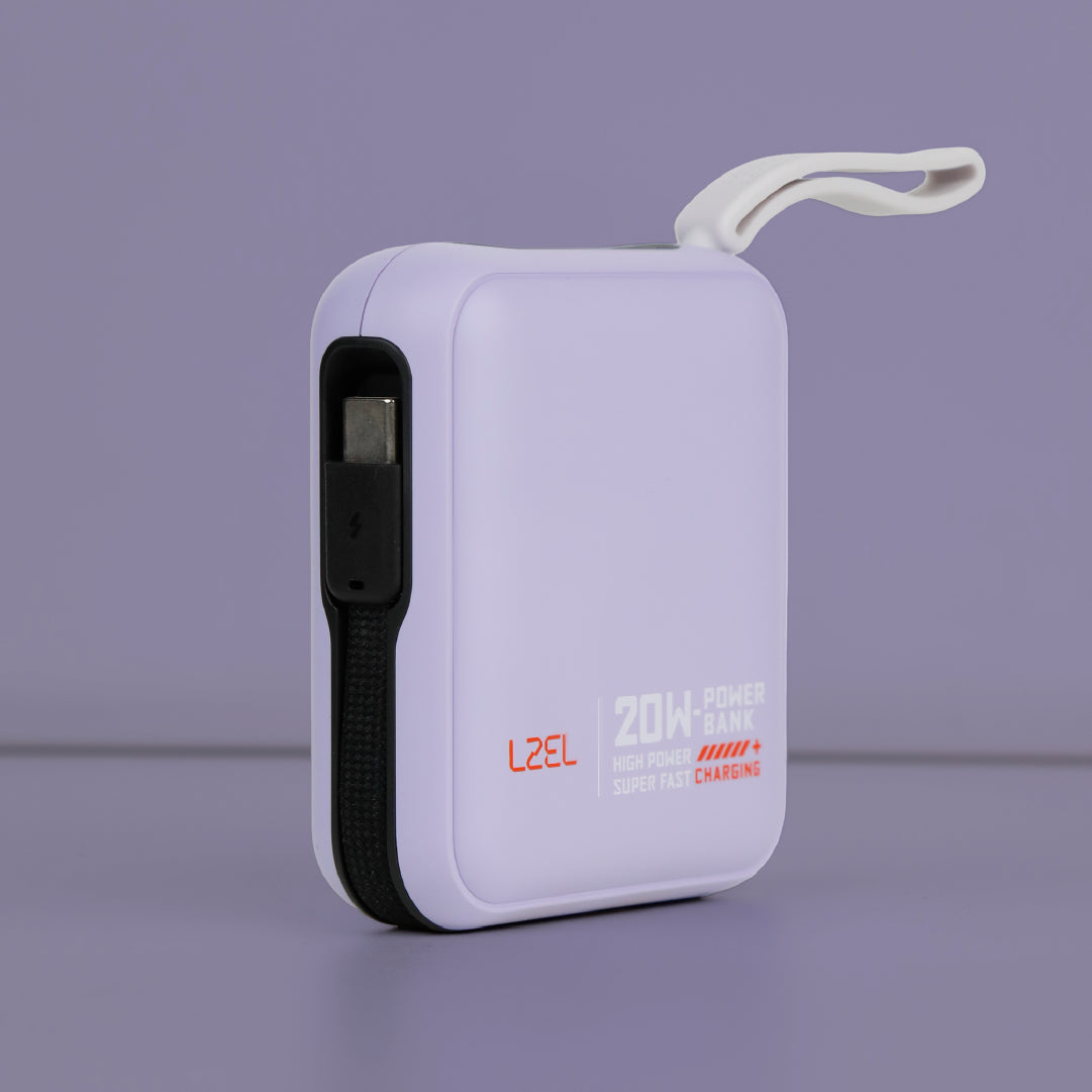 بطارية متنقلة ZenoFlex Charge Mini من ليزل بسعة 10000 مللي أمبير بتقنية الشحن السريع PD 