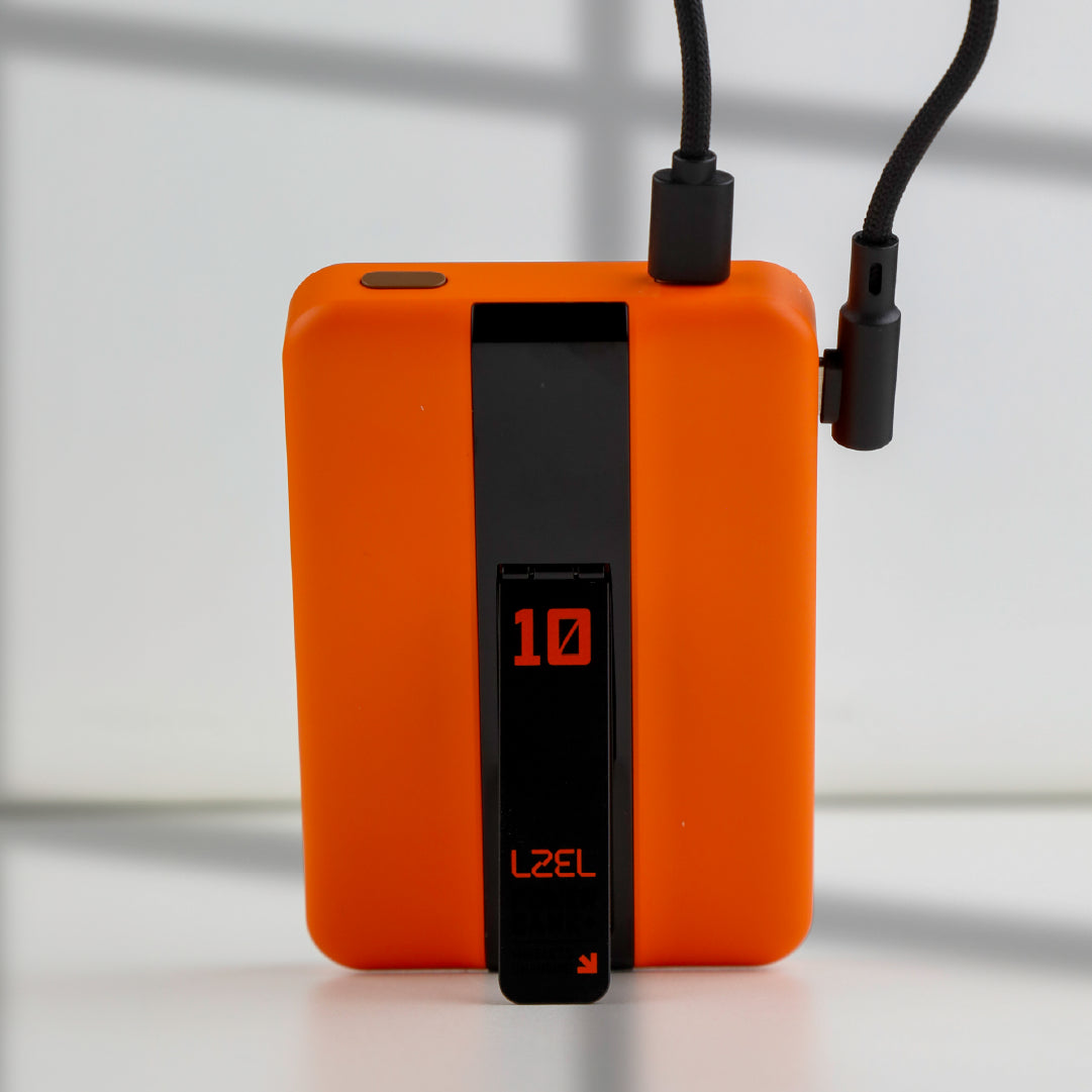 LZEL ZenoFlex MaxCharge 10000mAh Wireless Charging Power Bank – 20W Wired Output / 18W Input (15W Wireless)