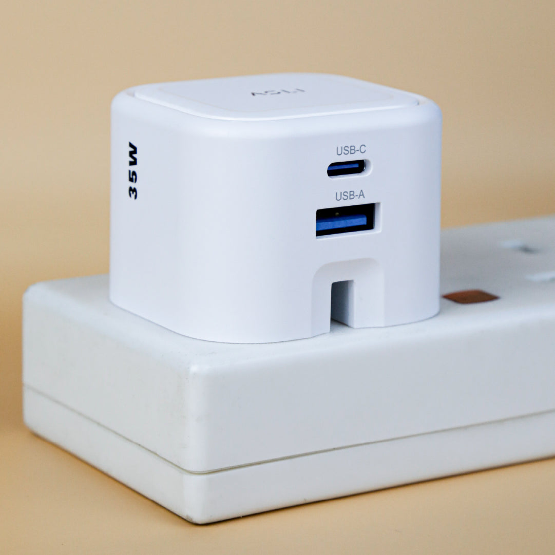 Asli  Global Primevolt 35 Gan Dual Port Usb-A & Usb-C Fast Charger