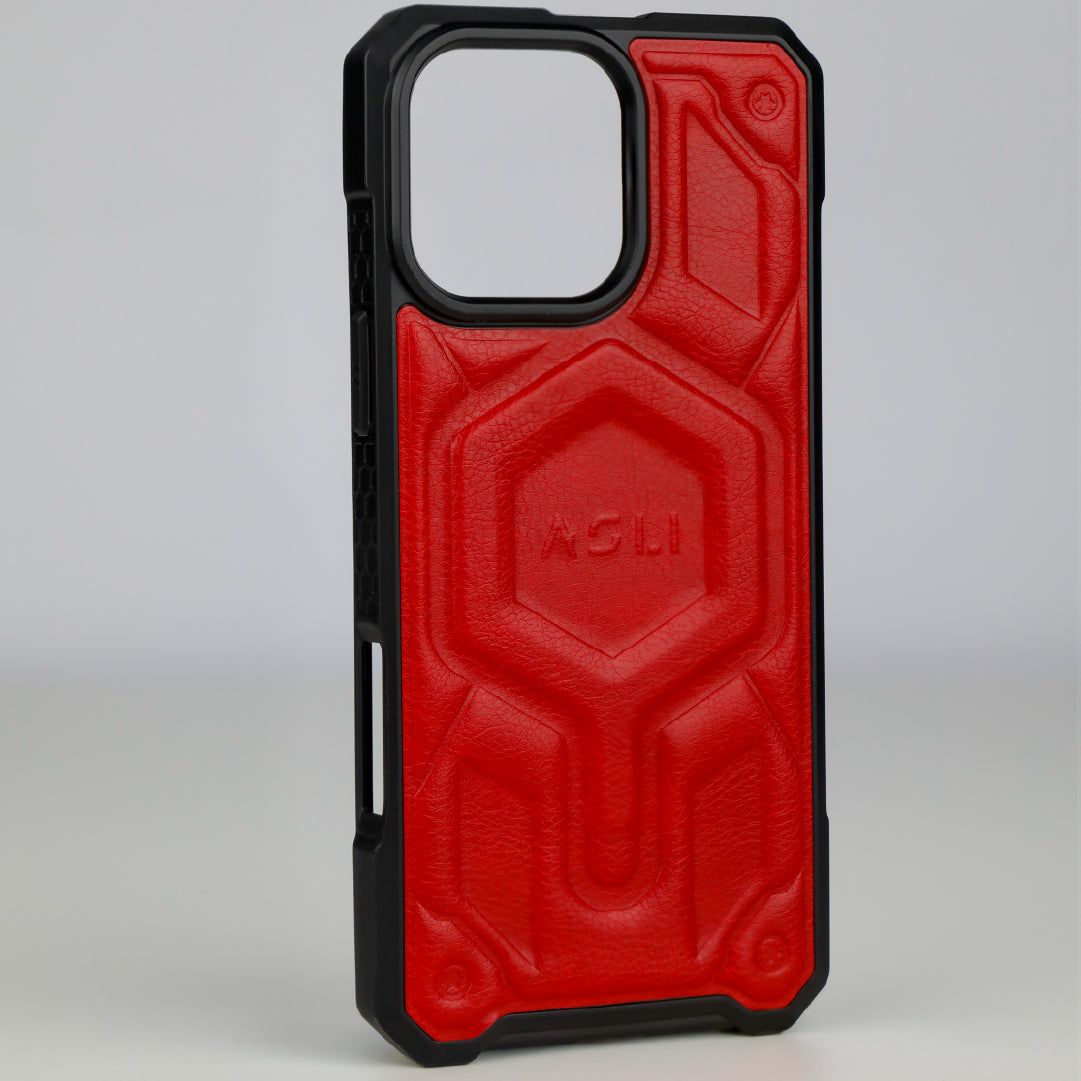 ASLI Leather Hybrid Premium Leather Case With Drop Protection And Heat Dissipation Case For 16 Pro