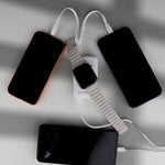 باور بانك LZEL Ampflow10 Mini – سعة 10000 مللي أمبير | شحن سريع 22.5 واط | كابلات مدمجة Type-C و Lightning | شحن لاسلكي