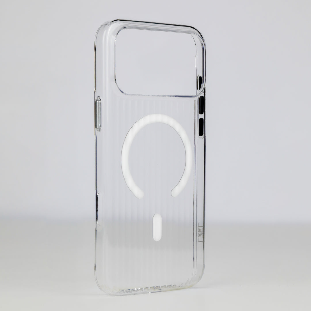 LZEL Magclear Stripe Case for iPhone 17 Pro | Clear