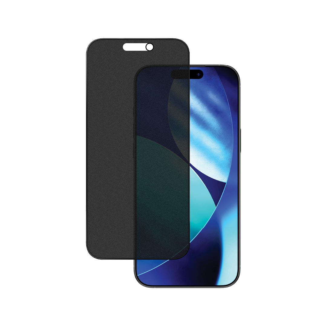 حماية شاشة Lzel CrystalVue Series 9H Full Cover Matte لهاتف iPhone 16 Pro / 17 Pro | حماية الخصوصية