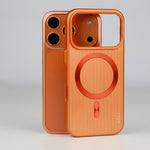 ASLI Corrugared Ridge Premium Metalic Case With Enhanced Camera Protection Case For iPhone 17 Pro Max