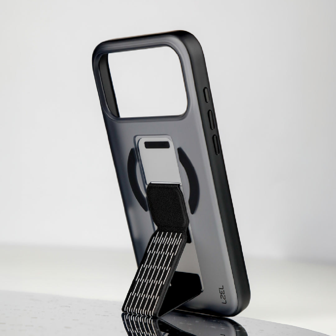 LZEL Mattemag Kickstand Matte Strap Magsafe Case With Enhanced Edge Protection Case For iPhone 17 Pro Max