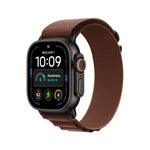 Apple Watch Ultra 4 GPS + Cellular 49mm Black Titanium Case with Burgundy Alpine Loop - L