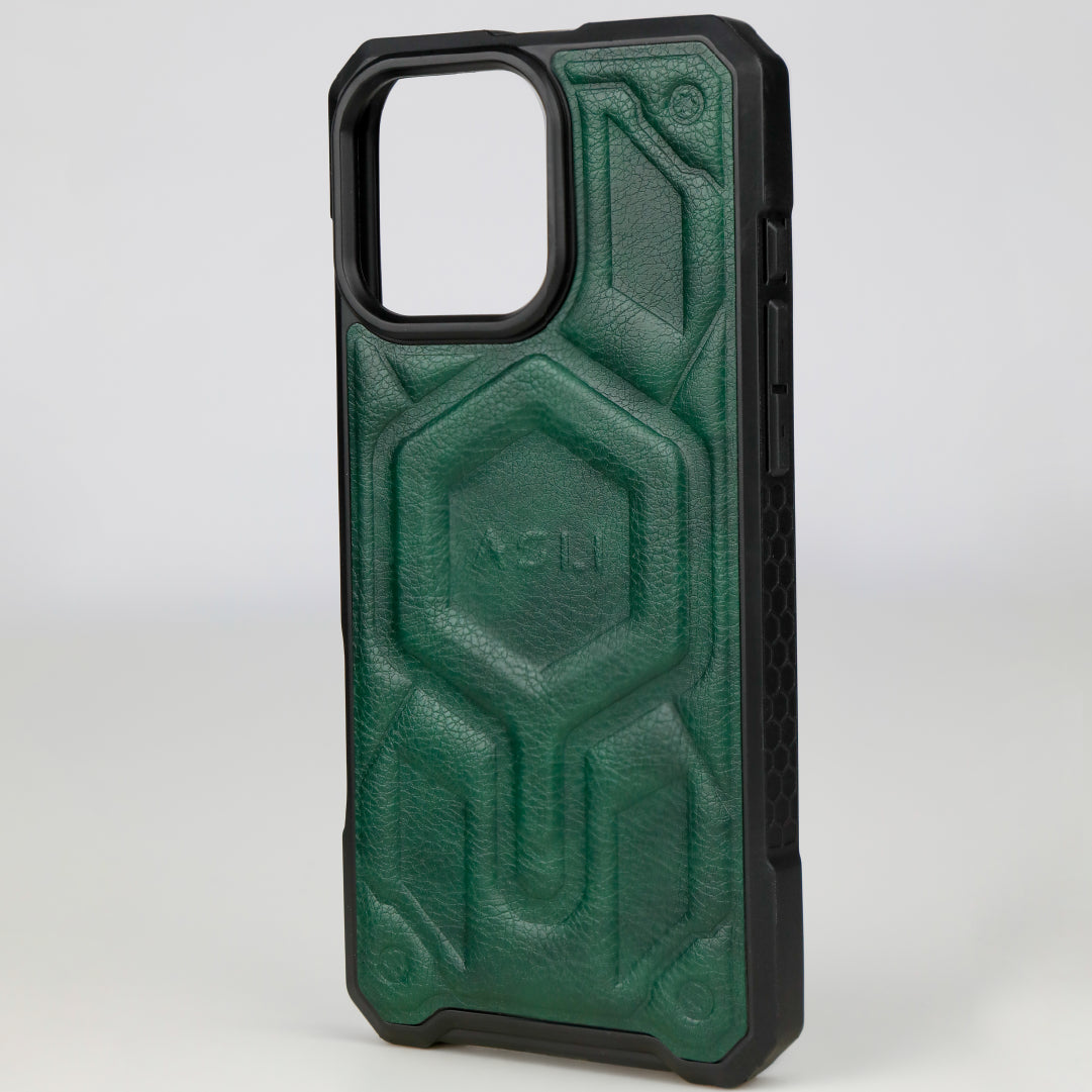 ASLI Leather Hybrid Premium Leather Case With Drop Protection And Heat Dissipation Case For 16 Pro