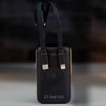 باور بانك LZEL Ampflow10 Mini – سعة 10000 مللي أمبير | شحن سريع 22.5 واط | كابلات مدمجة Type-C و Lightning | شحن لاسلكي