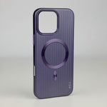 ASLI Corrugared Ridge Premium Metalic Case With Enhanced Camera Protection Case For iPhone 16 Pro Max
