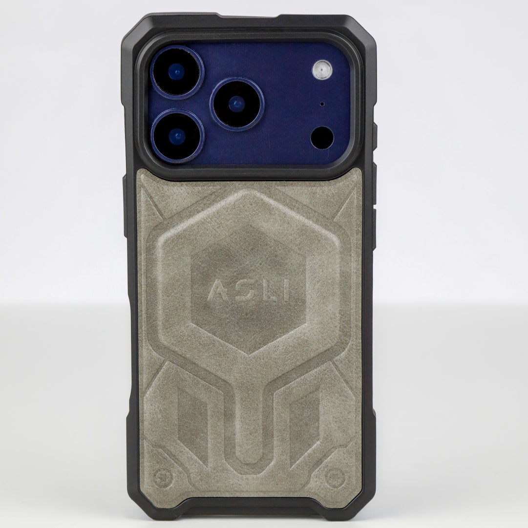 ASLI Leather Hybrid Premium Leather Case With Drop Protection And Heat Dissipation Case For 17 Pro