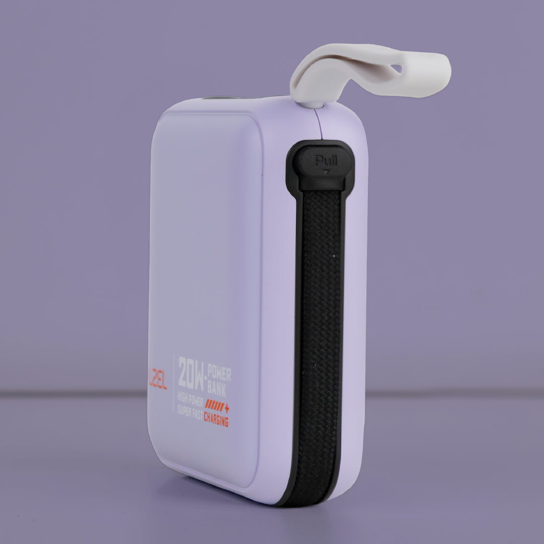 بطارية متنقلة ZenoFlex Charge Mini من ليزل بسعة 10000 مللي أمبير بتقنية الشحن السريع PD 