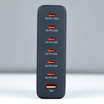 Asli Global Turboxis Series 235W Gan-7-Port Fast Charging Station With Power Delivery & PPS