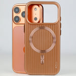 ASLI Corrugared Ridge Premium Metalic Case With Enhanced Camera Protection Case For iPhone 17 Pro Max