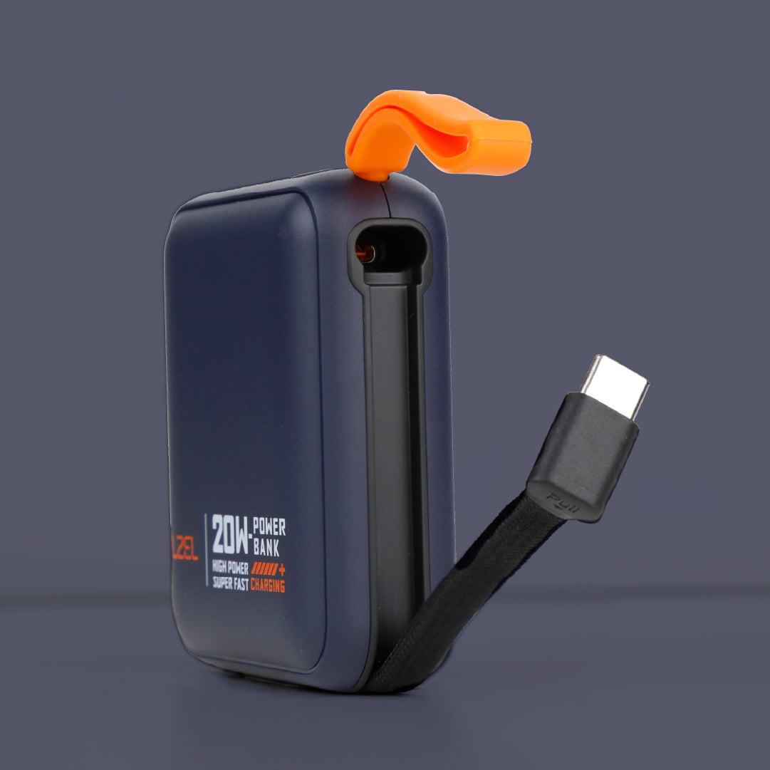 بطارية متنقلة ZenoFlex Charge Mini من ليزل بسعة 10000 مللي أمبير بتقنية الشحن السريع PD 