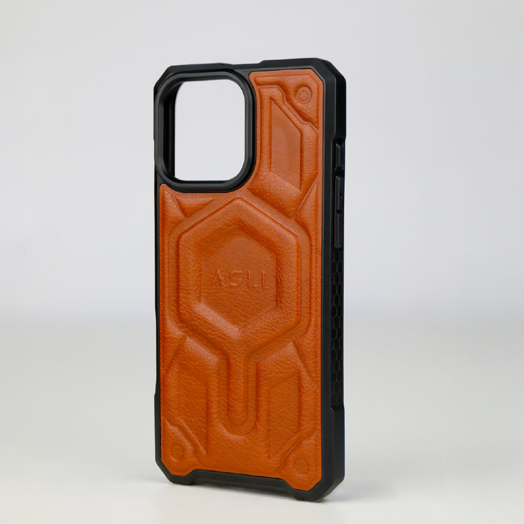 ASLI Leather Hybrid Premium Leather Case With Drop Protection And Heat Dissipation Case For 16 Pro