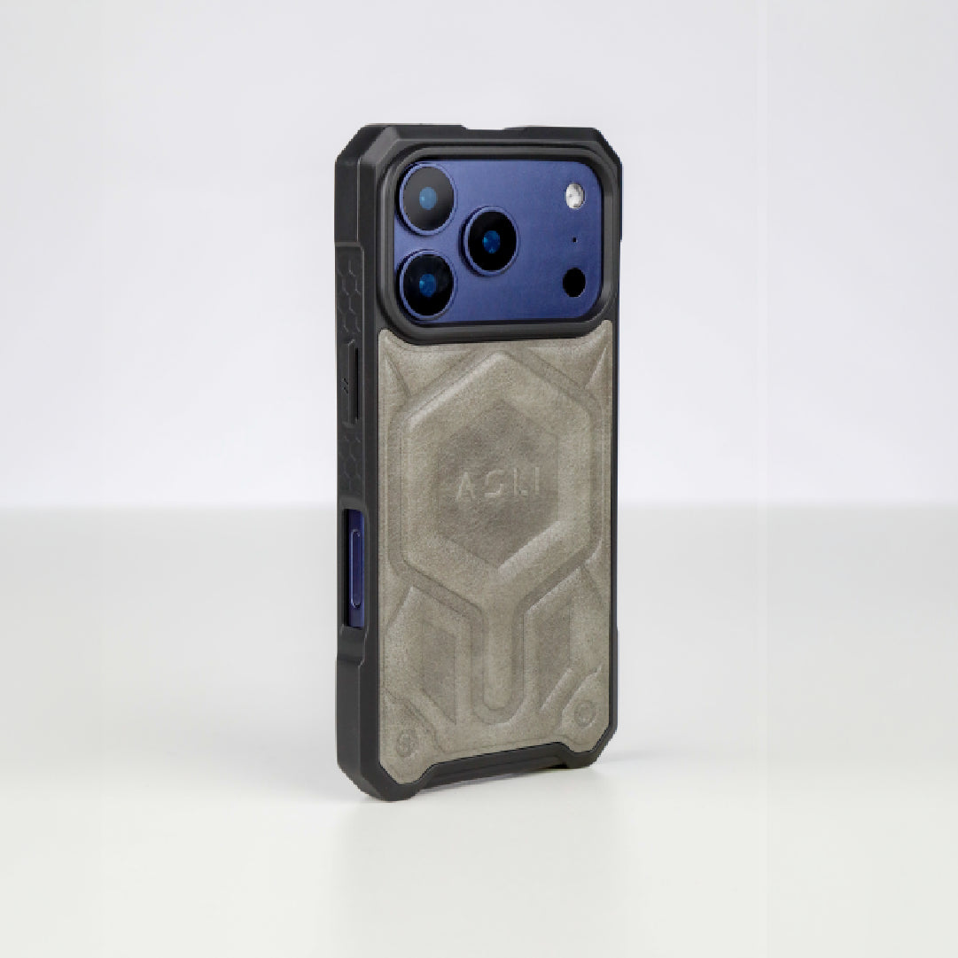 ASLI Leather Hybrid Premium Leather Case With Drop Protection And Heat Dissipation Case For 17 Pro