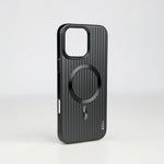 ASLI Corrugared Ridge Premium Metalic Case With Enhanced Camera Protection Case For iPhone 16 Pro Max