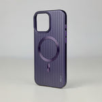 ASLI Corrugared Ridge Premium Metalic Case With Enhanced Camera Protection Case For iPhone 16 Pro Max