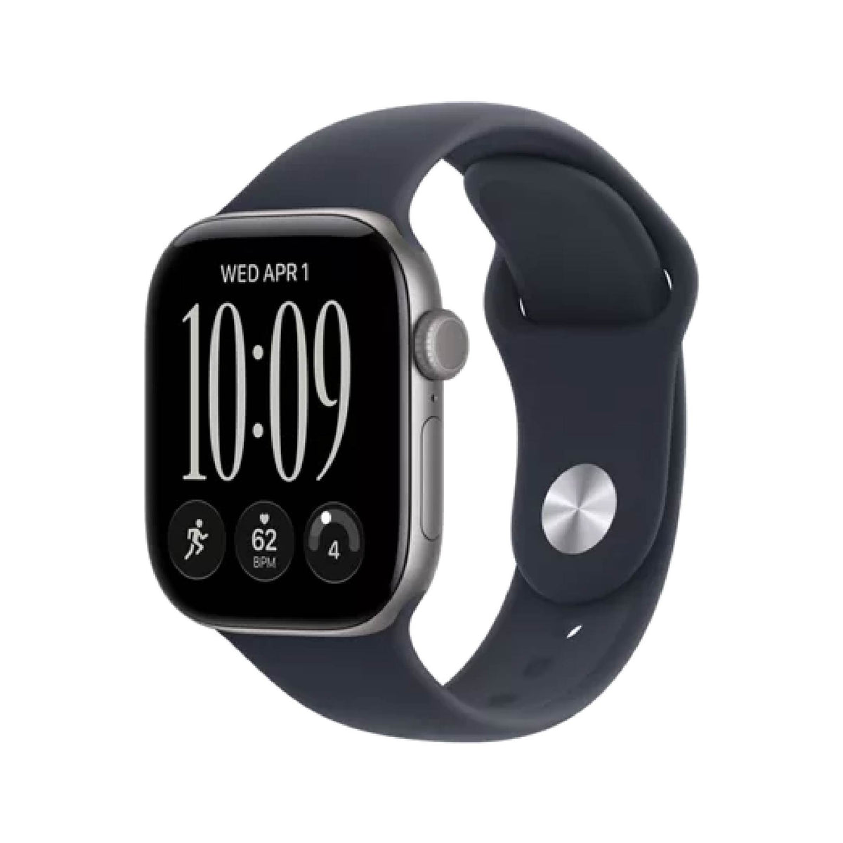 Apple Watch Series 12 GPS 46mm Space Grey with Navy Blue Sport Band M/L