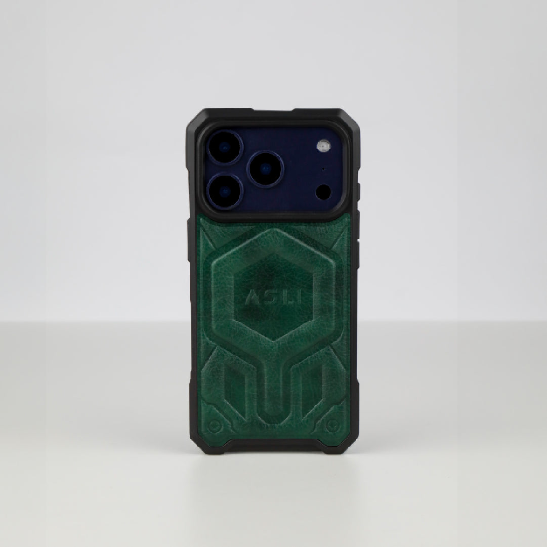 ASLI Leather Hybrid Premium Leather Case With Drop Protection And Heat Dissipation Case For 17 Pro
